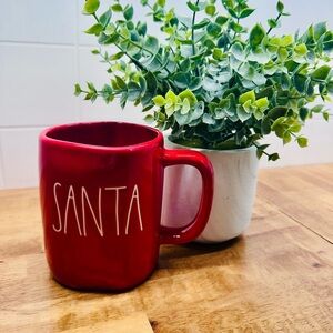 Rae Dunn Red Santa Ceramic Holiday Mug - Festive Home Dining